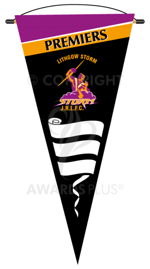 Lithgow-Storm-Jnr-Rugby-Sports Pennant Design