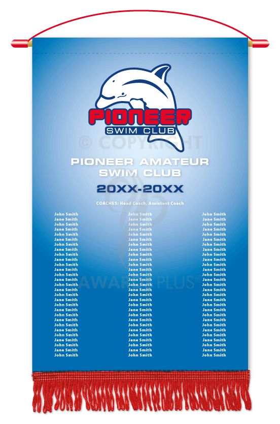 Pioneer-Swim-Club Sports Banner Design