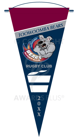 Toowoomba-Bears-Rugby-Club-Sports Pennant Design