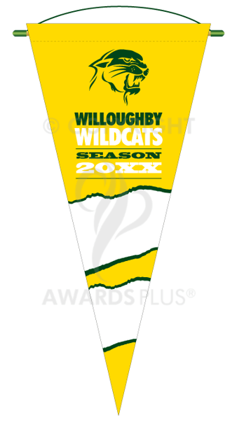 Willoughby-Wildcats-Sporting Pennant Design